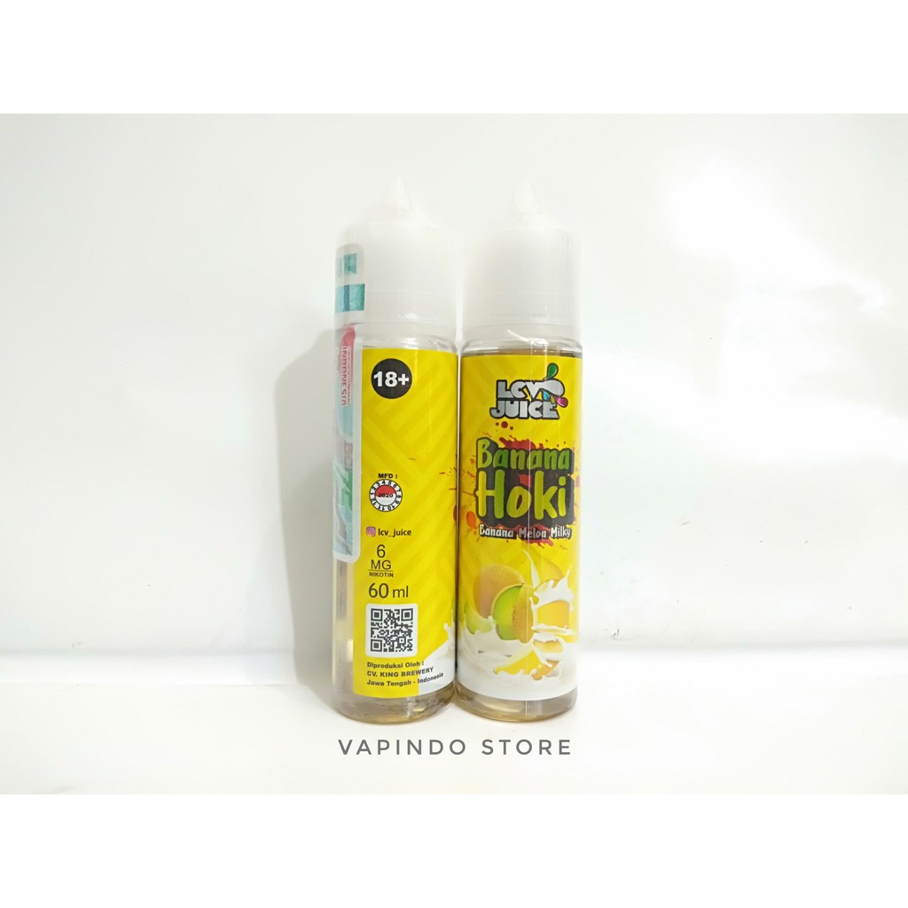 [6MG] LCV BANANA HOKI 60ML BY KING BREWERY PREMIUM E LIQUID VAPOR