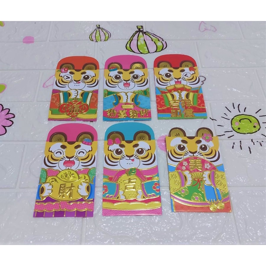 

Angpao Imlek Shio Macan Fancy Lucu Murah LL1053 Kertas Artpaper Isi 6