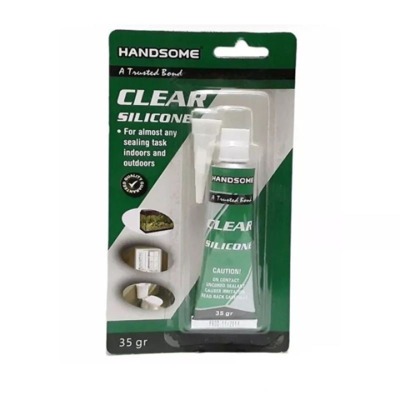 

Lem Kaca Handsome 35 mm Clear Silicone Sealant Tube