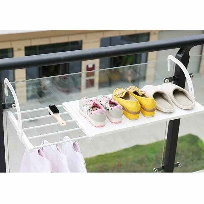 FMFIT Smart Balcony Flexibel Laundy Rack / Dijamin Tidak Makan Tempat