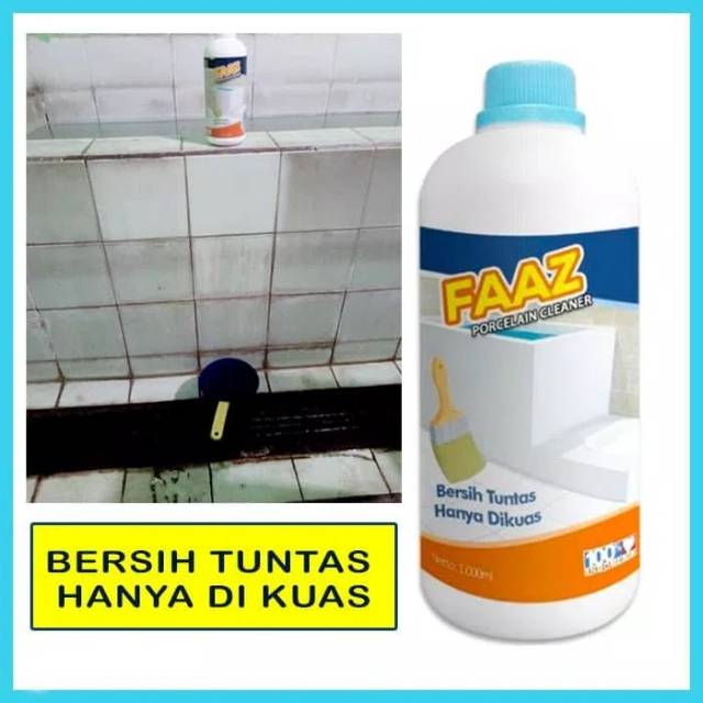 Pembersih Kerak Keramik Kamar Mandi 1000ml Faaz Porcelain Cleaner High