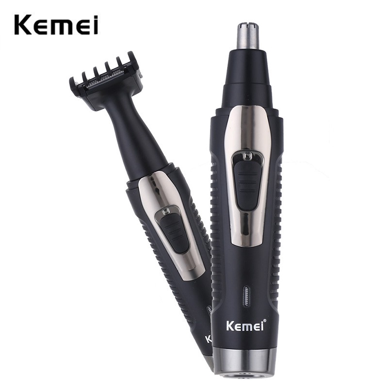 

Kemei 2 in 1 Electric Shaving Nose Ear Hair Trimmer Shaver Trimming Clipper Beard Razor Hair Removal