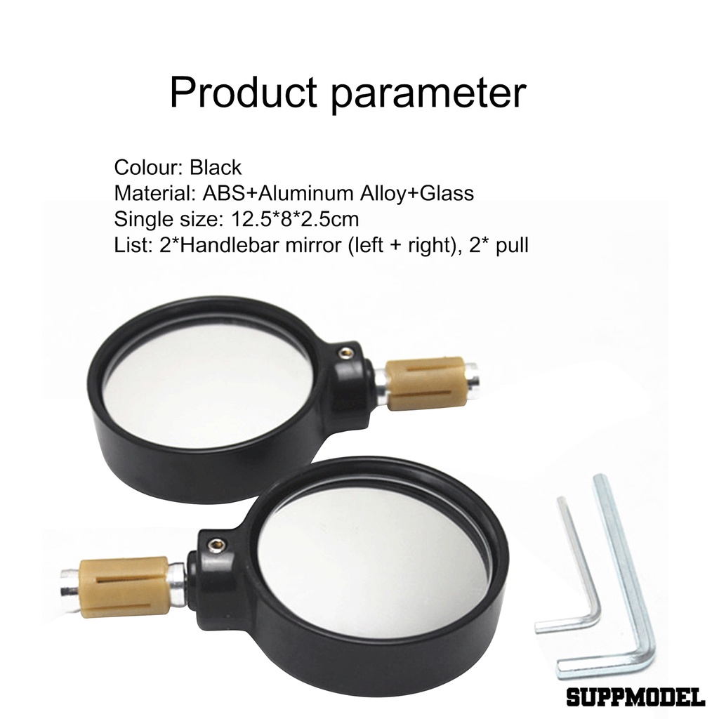 Spm 2pcs Kaca Spion Pengganti Anti Gores Untuk Stang Motor