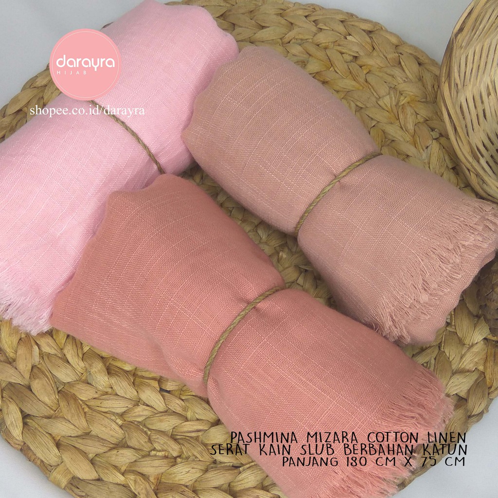 hijab/jilbab pashmina shawl mizara finishing Rawis 180 x 75 cm-1