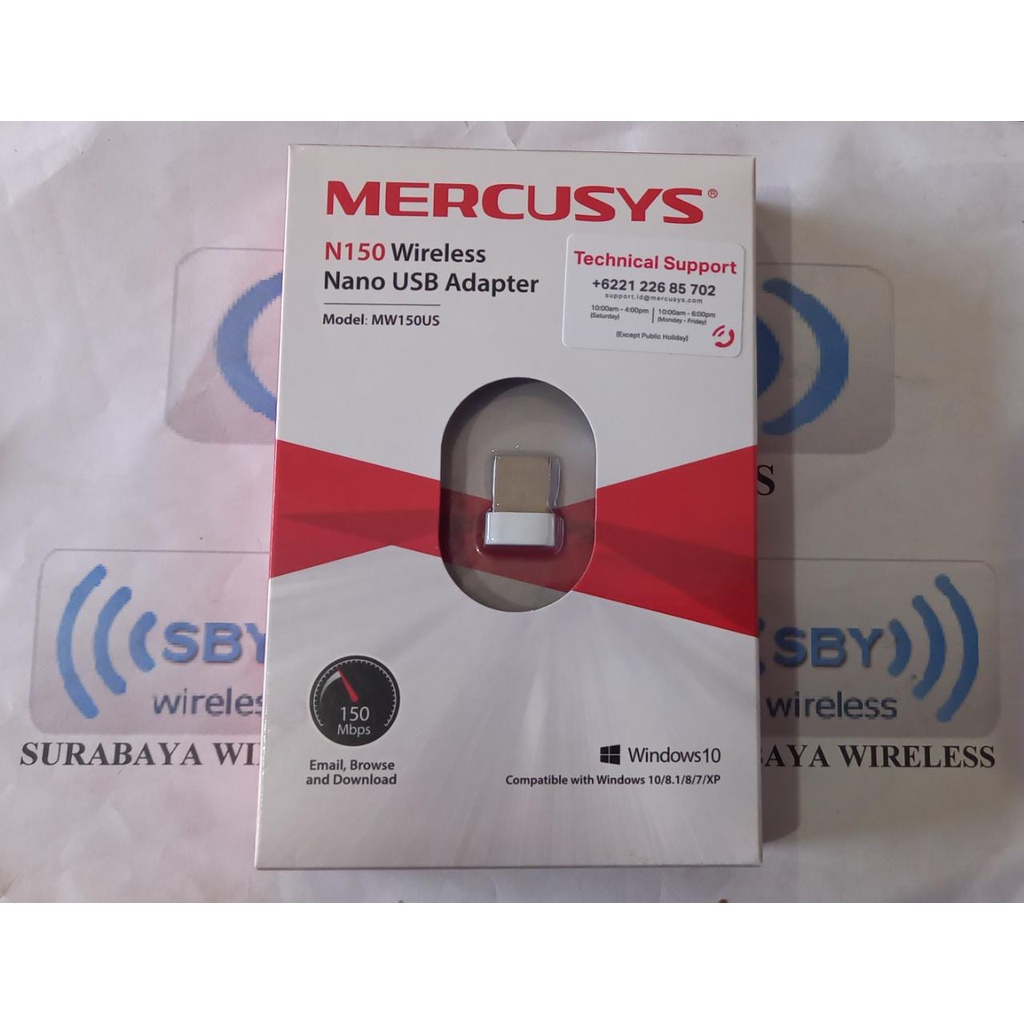 Mercusys MW150US N150 Wireless Mini Nano USB WiFi Adapter, Powered By TP-Link 150Mbps Mini USB Wireless Adapter For Laptop &amp; Desktop