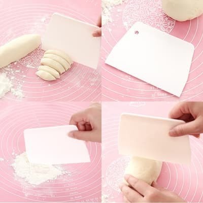 Pisau Plastik Pemotong Adonan Bakpao Roti / Dough Scraper Cutter