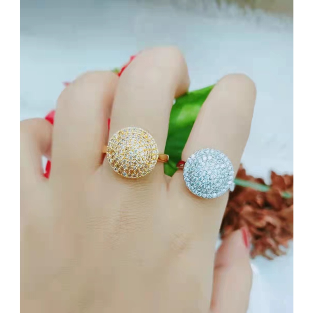 Cincin Xuping Permata Lapis Emas Perhiasan 1221