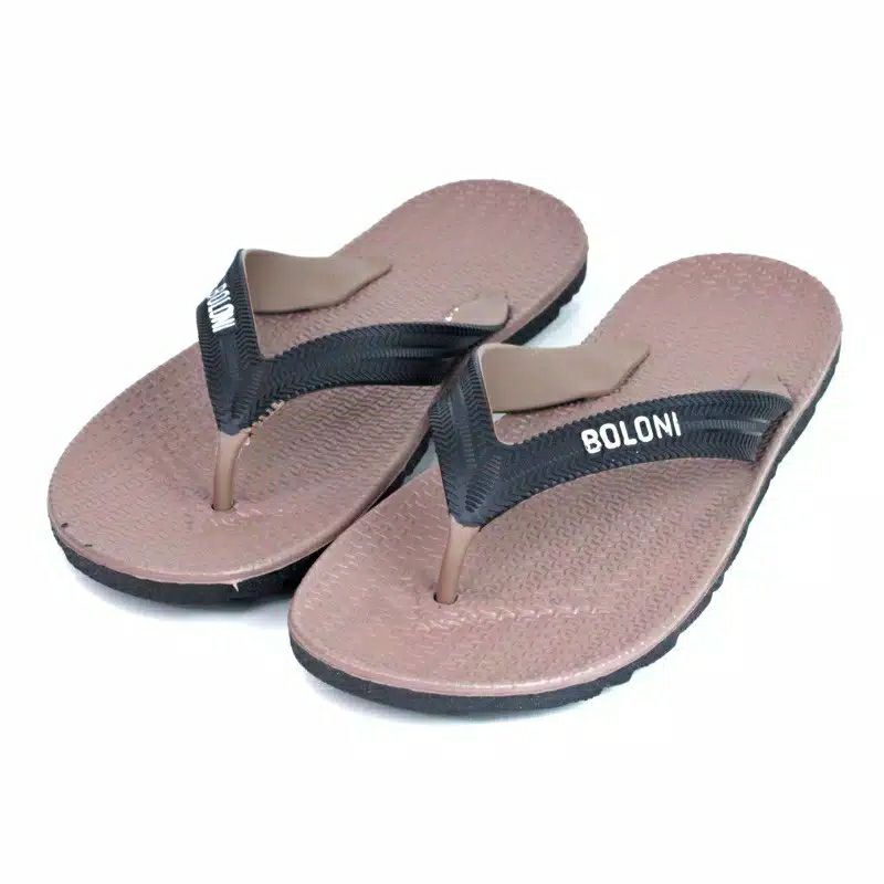 Boloni Sandal Jepit Pria Dewasa Casual Flip Flop Full Karet Murah Nyaman Kekinian (Tiger)