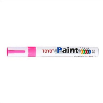 

SPIDOL TOYO TULIS BAN MOBIL MOTOR TOYO MARKER PAINT ORI WARNA PINK