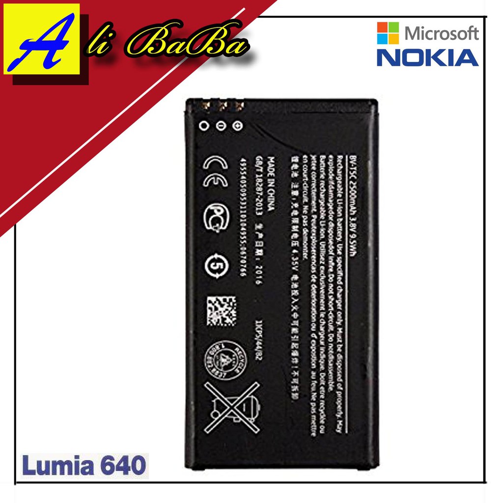 Baterai Hanphone Nokia Lumia 640 BV-T5C Batre HP Battery Nokia Lumia  640 Original