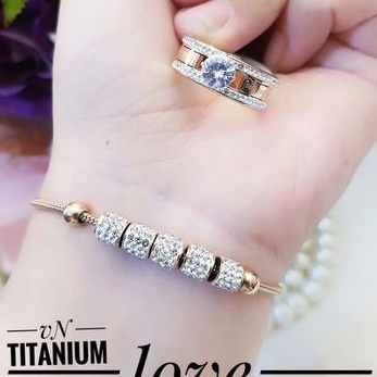 TiTanium set gelang cincin T03