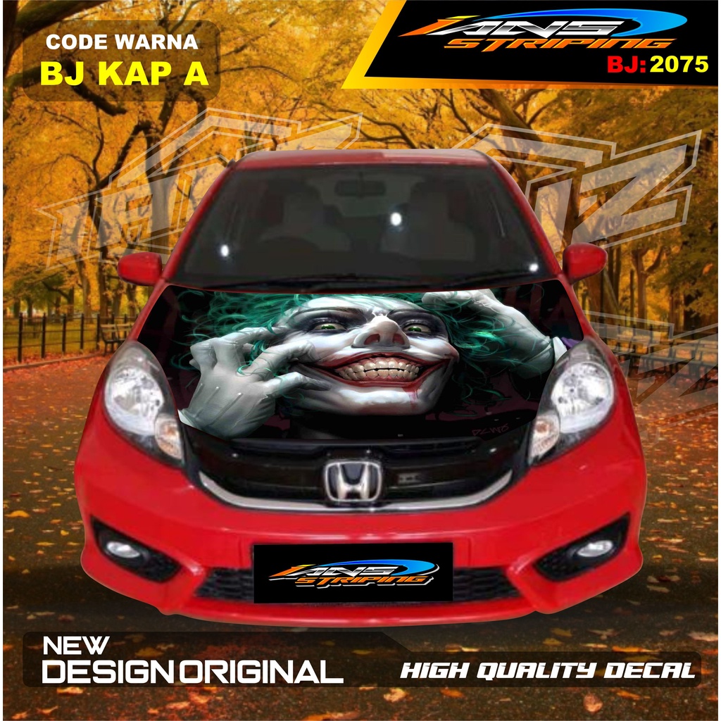 STIKER VARIASI KAP DEPAN MOBIL AVANZA XENIA / STIKER KAP MOBIL INNOVA / VARIASI STIKER KAP MESIN MOBIL HONDA JAZZ TOYOTA RUSH