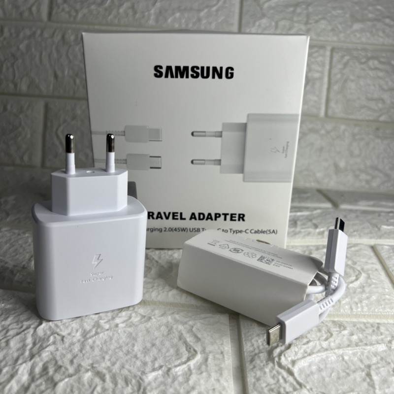 Charger Samsung Original 100% Fast Charging 45W Tipe-C to Tipe-C