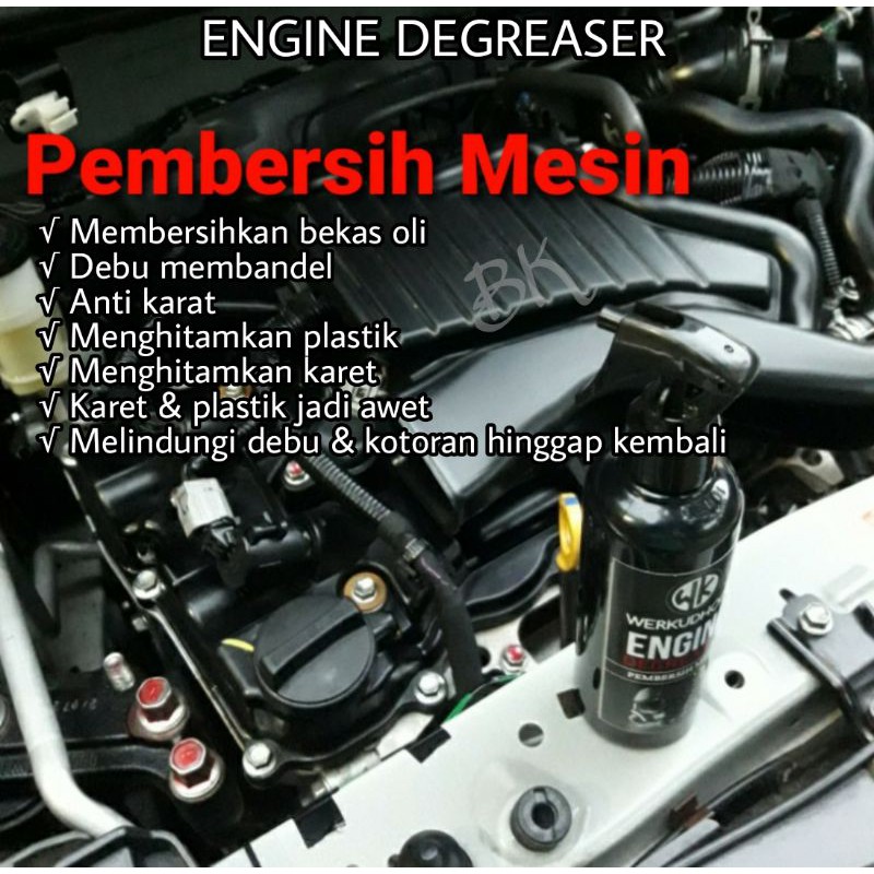 PEMBERSIH KERAK MESIN/ENGINE DEGREASER/PEMBERSIH JAMUR KACA/GLASS CLEANER EFEK DAUN TALAS