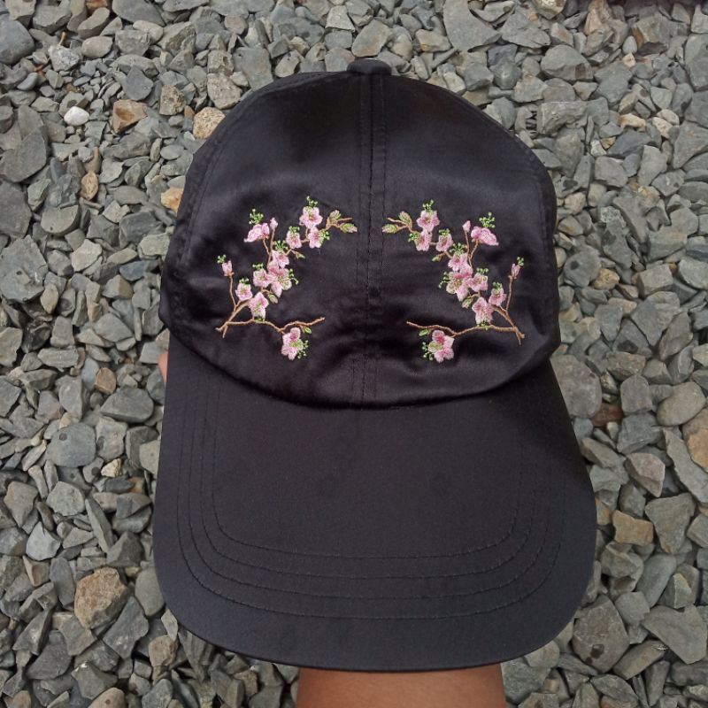 Topi Sukajan Flower Satin Cap second