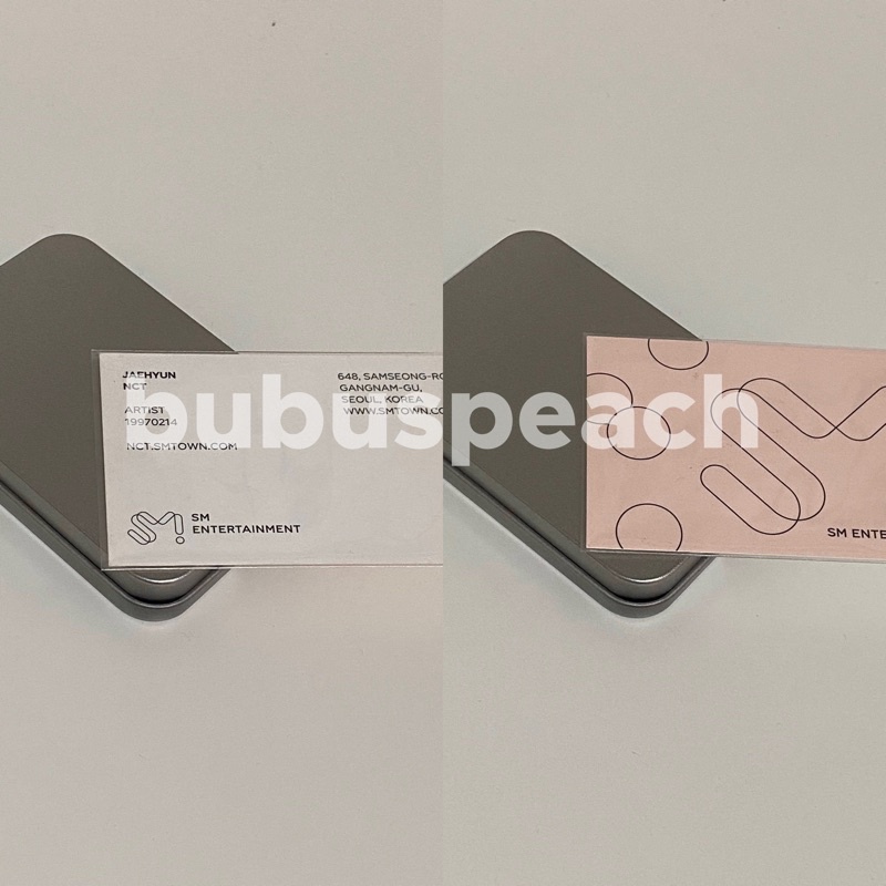 [wts] name card / business card jaehyun sm entertainment