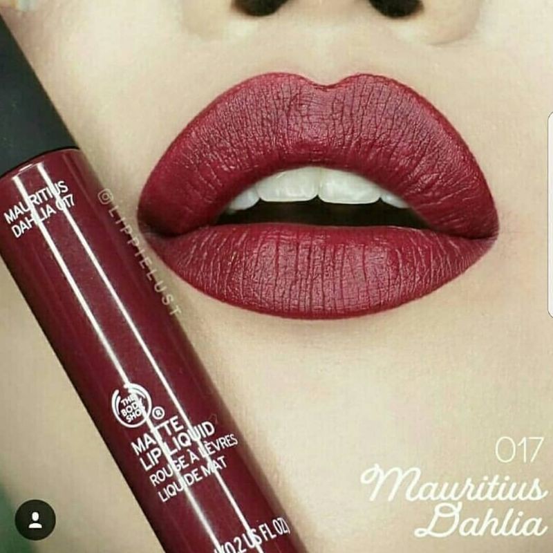 The Body Shop - Mauritius Dahlia 017 Matte Lip Liquid