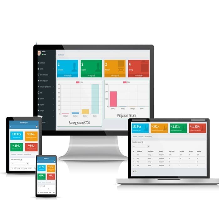 Aplikasi Inventori Stok Barang Kasir Berbasis Web Ori Source Code Shopee Indonesia