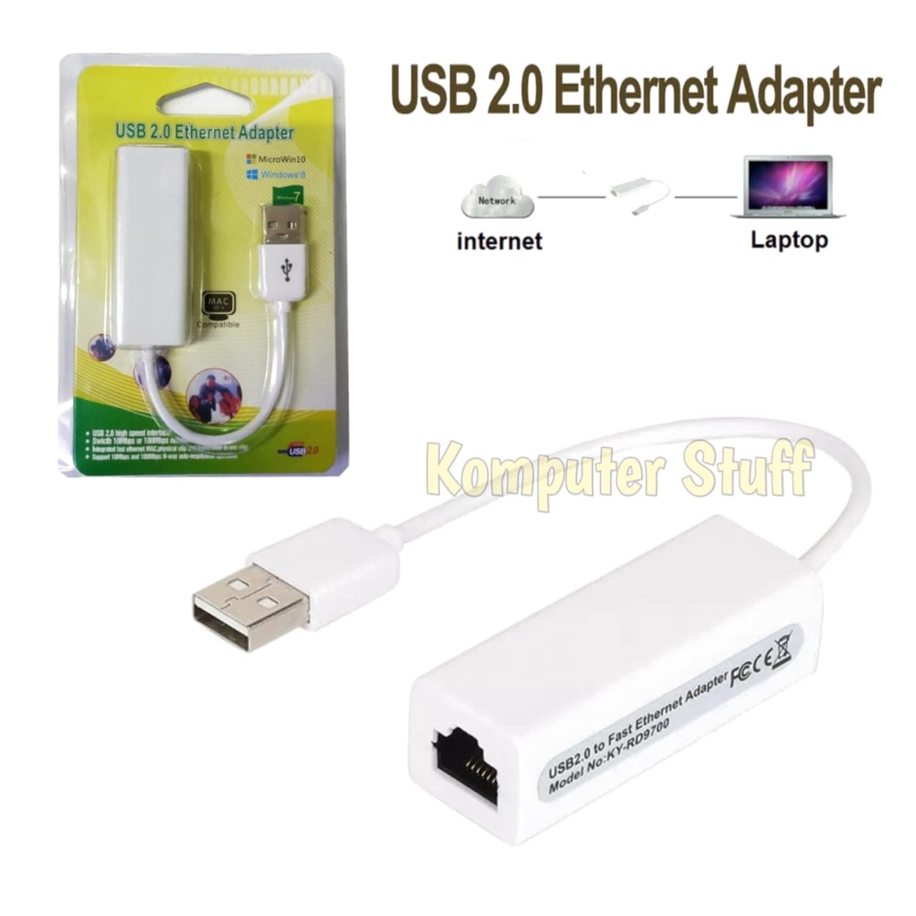 USB LAN Adapter / Converter USB to LAN / USB To Ethernet RJ45 Kabel