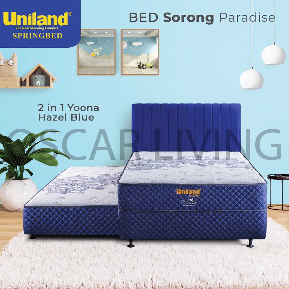 UNILAND Springbed 2in1 Paradise Kasur Springbed HB Yoona Fullset - Khusus Jabodetabek