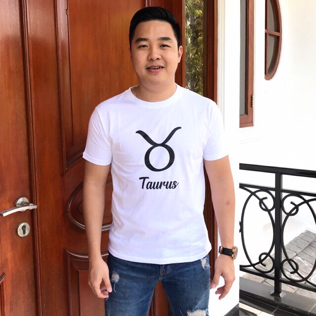 T-shirt zodiac / kaos cowok zodiac Taurus / baju pria zodiac Taurus / tumblr tee zodiac Taurus