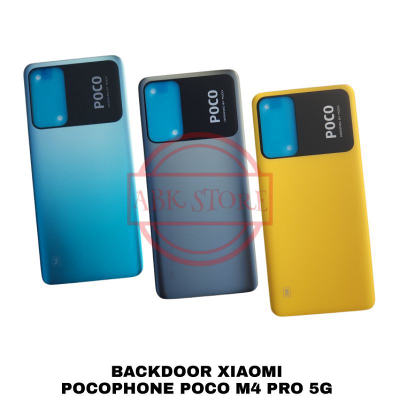 Backdoor Kesing Tutup Belakang Back Cover Xiaomi Pocophone Poco M4 Pro 5G Original