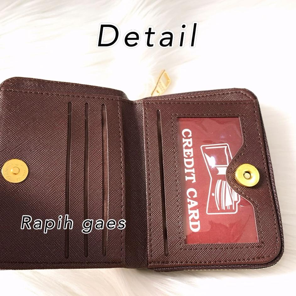 (STOK TERBATAS) Dompet Wanita Card kecil Lipat import Tumpuk Super serbaguna coach