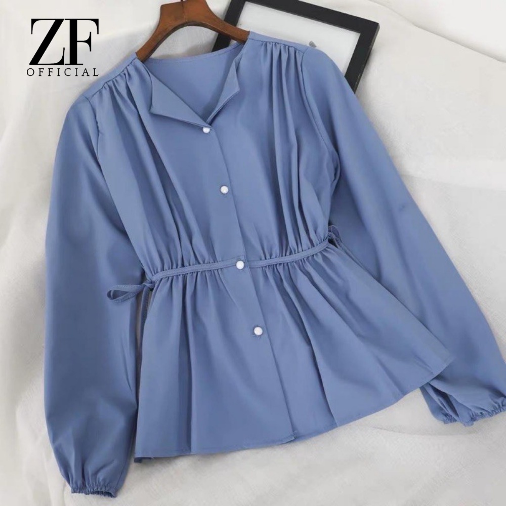 Top Atasan Serut Trendy Wanita Fashion