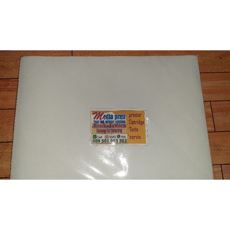 

stiker transparan ukuran A4