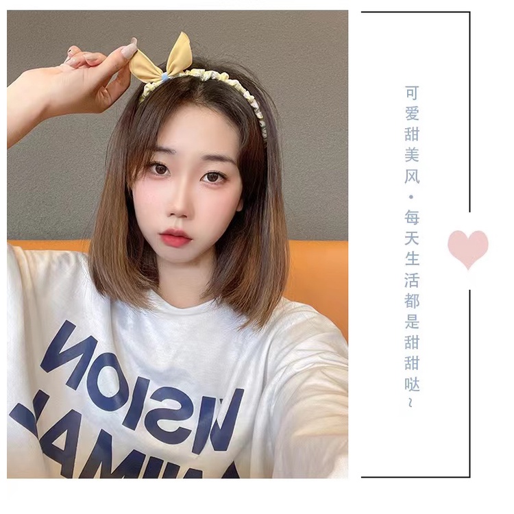 Bando/Bandana Anak/Dewasa Motif Pita Korean Style Warna Pastel Untuk Aksesoris Rambut