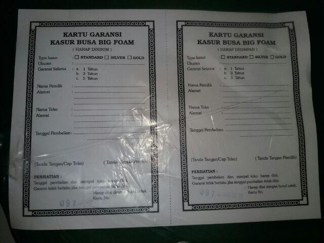 Kasur Busa Bigfoam Standar All Size (promo Harga)