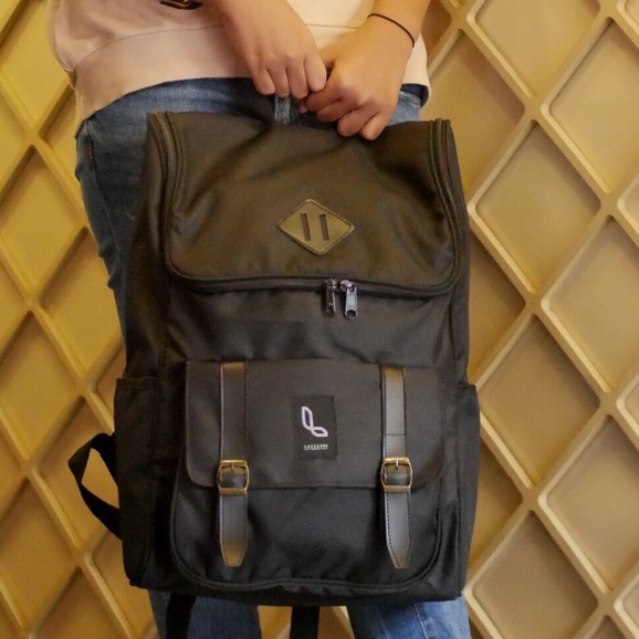 STRUGGLE BLACK |ManNeedMe x URBAN| Tas Ransel Pria Wanita Punggung Backpack ORIGNAL