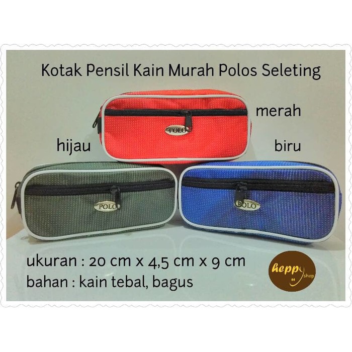 

Jual Kotak Pensil Kain Murah Polos Seleting Diskon