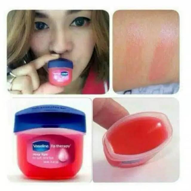 Medan Termurah Mini lip balm Lip Therapy Vaseline rose