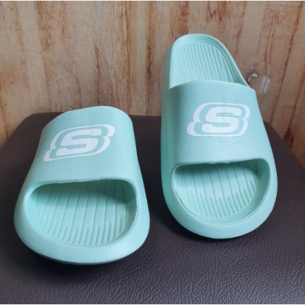 Sandal Wanita Slop Sketchers Eva Karet Sendal Cewek Slip Korean Sendal Slide Wanita Terbaru