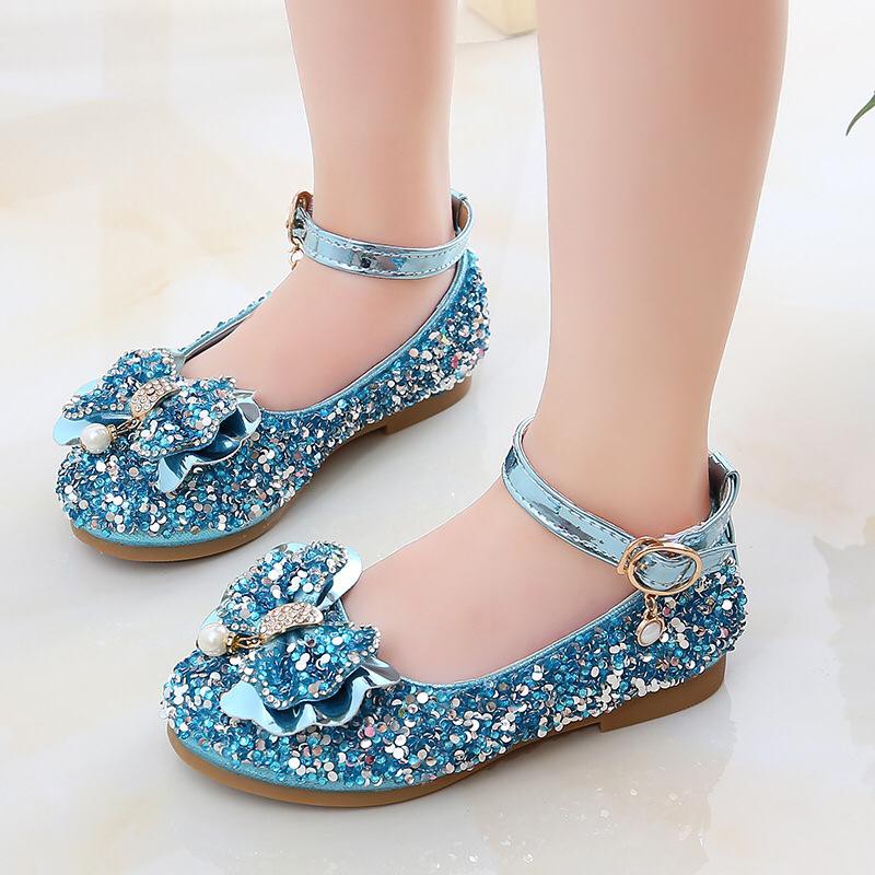 (LOLI-JKT)SP-168 SEPATU IMPORT ANAK FROZEN SEPATU PESTA BLINK BAGUS 26-36 BAHAN BAGUS