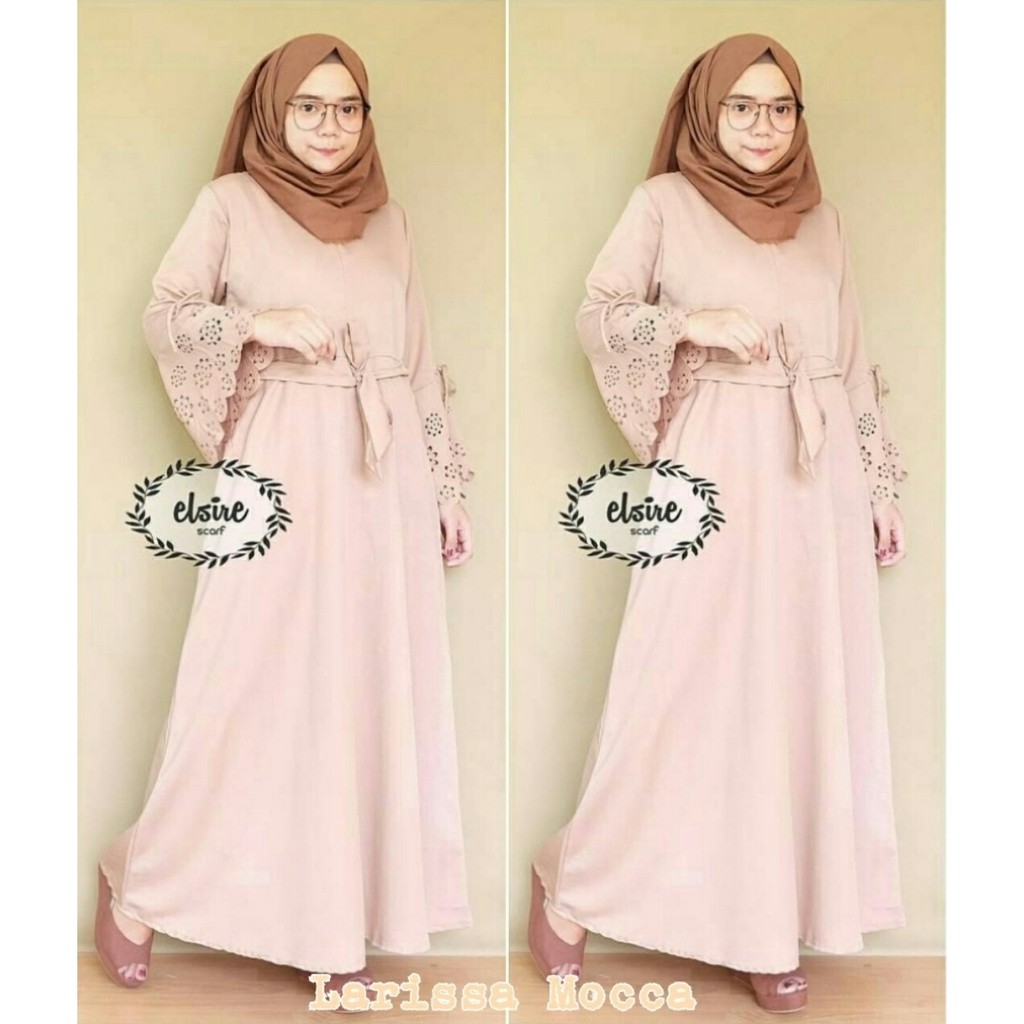 Termurah Maxi Larissa Mocca Busana Muslim Modern Dress Muslim Terbaru