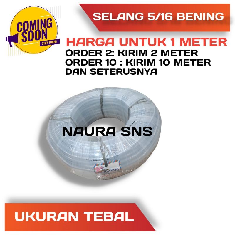 Selang Air 5/16 Bening Irigasi Waterpas