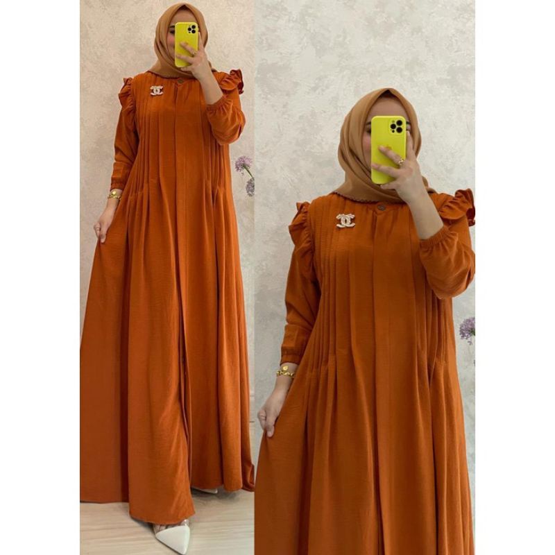 NEW GAMIS CRINKLE PREMIUM MOLA DRESS