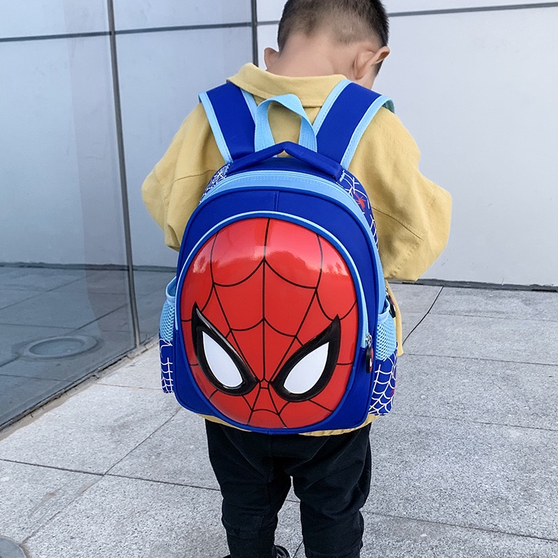 Tas Anak Sekolah Karakter Spiderman 3D Import - Tas Ransel Anak Spiderman - Tas Sekolah Anak Laki Laki Import Premium High Quality Terbaru -  Ransel Anak Sekolah SD dan TK [BK18]