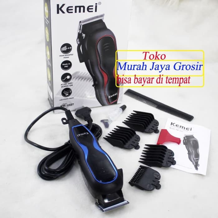 SV46 Mesin Alat Cukur Rambut Hair Clipper Kemei KM1027 Alat Cukur