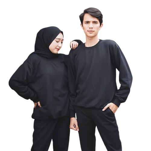 JAKET SWEATER COUPLE KAPEL CEWEK COWOK KEKINIAN SWETER CREWNECK PRIA WANITA BEST SELLER TERMURAH