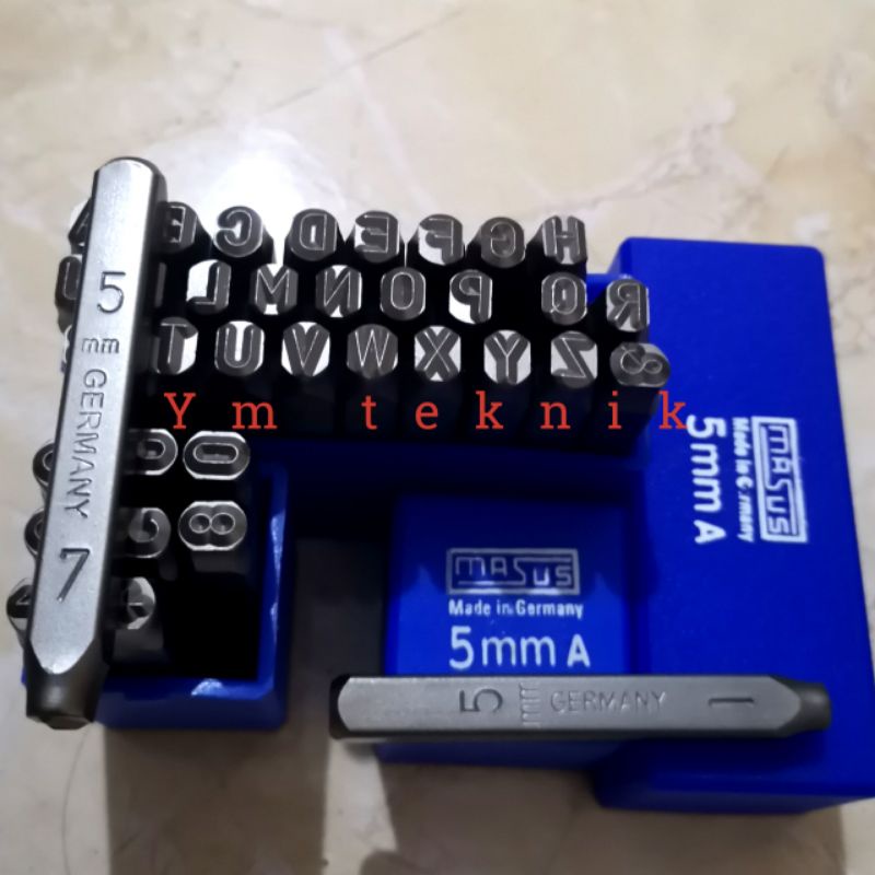 

Masus Angka Huruf Ketok 5 Mm Stamp Punch Masus Germany 5Mm