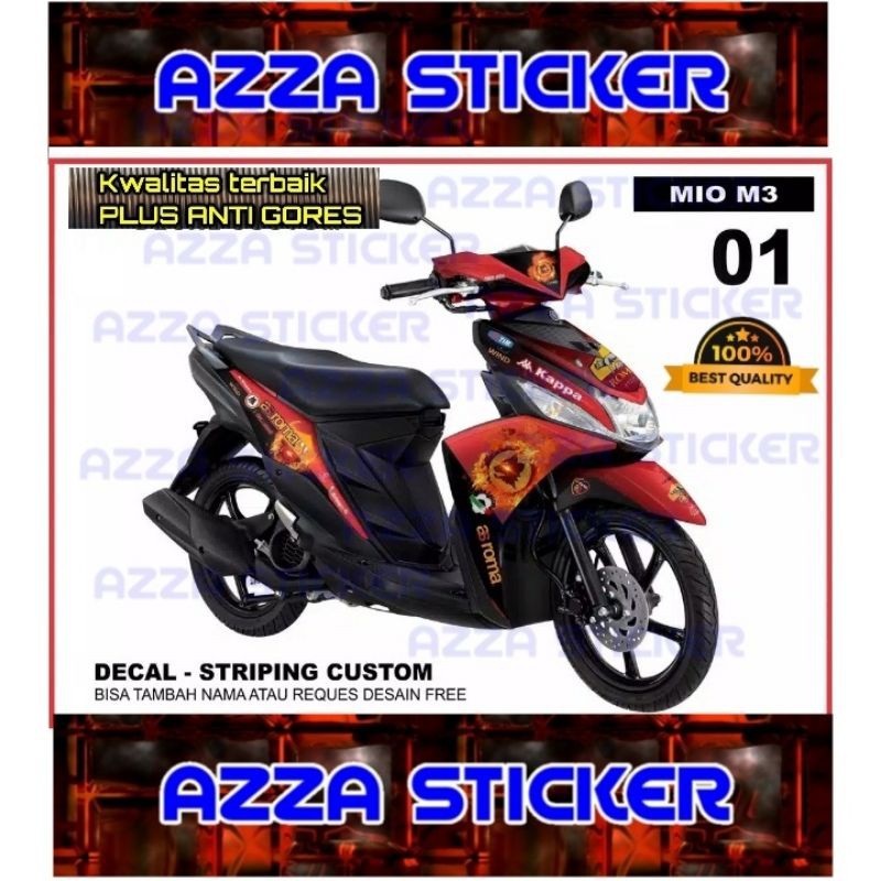Sticker Striping Decal Mio M3 Full Body, Sticker Decal Mio M3 Full Body, Decal Mio M3 01