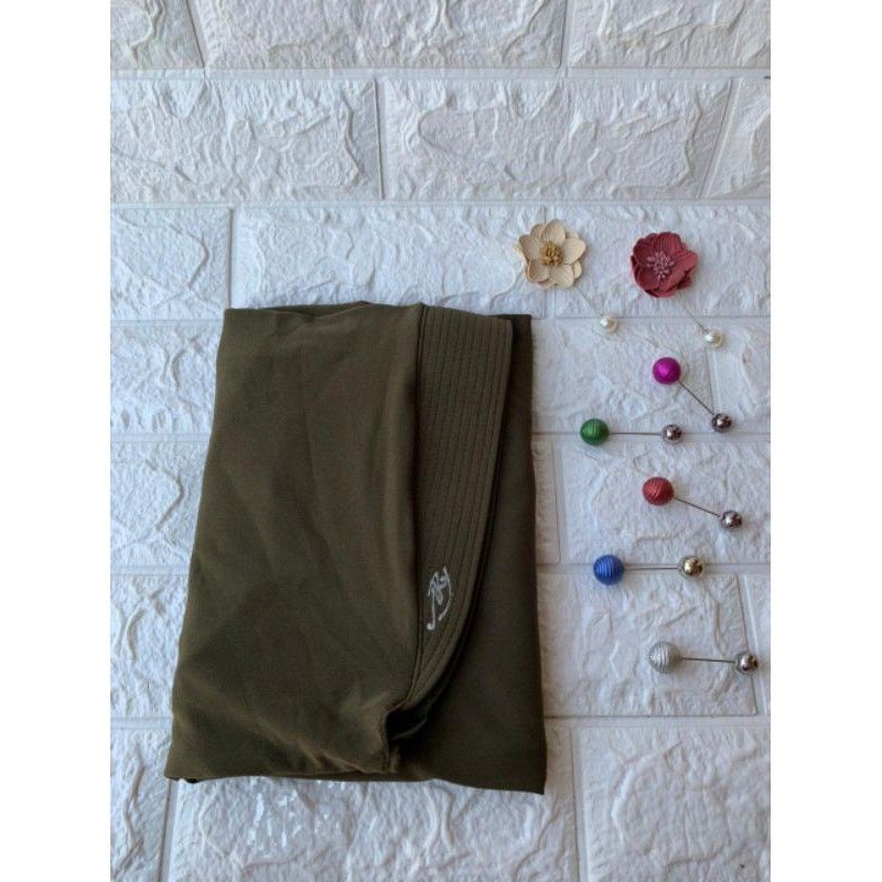 1 (CUCI GUDANG) AREY HANNA•• Hijab instan Jilbab Original Arey hijab••-Army