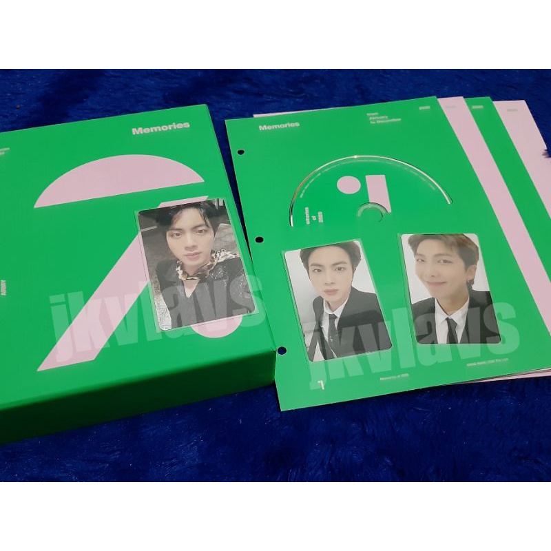 [BOOKED] BTS MEMORIES 2020 DVD & BLU RAY PC JIN PHOTOCARD RM SHARING 7 DISC UNSEALED FULLSET UN SEAL