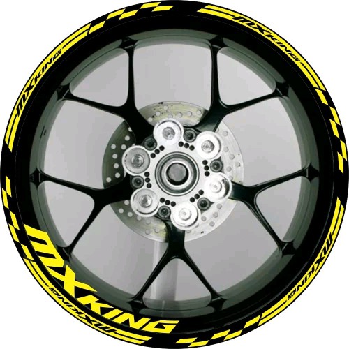 STIKER VLEG MX KING VLEG HITAM FULL LEMON