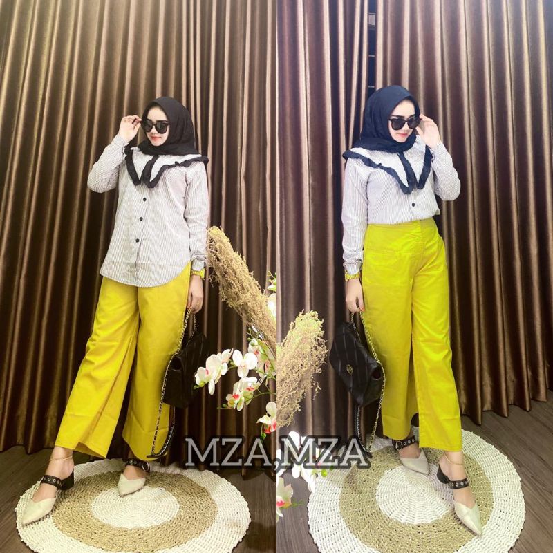 Ready Set Celana+Atasan MZA Matt katun american drill