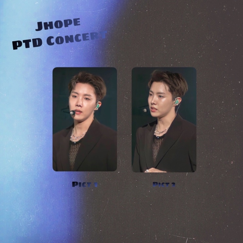 photocard pc lenticular holo Jhope BTS PTD Concert