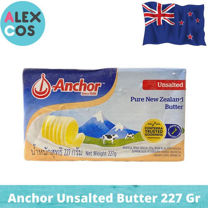 

Mentega Anchor 227 Gram Pure New Zealand Unsalted Butter Khusus Gojek